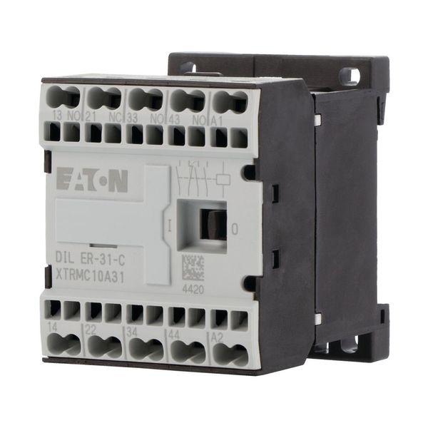 Contactor relay, 42 V 50/60 Hz, N/O = Normally open: 3 N/O, N/C = Normally closed: 1 NC, Spring-loaded terminals, AC operation image 14
