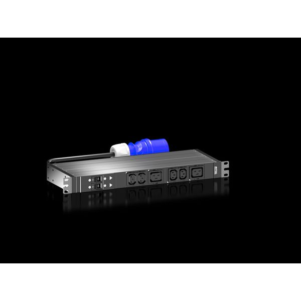 PDU basic 32A/1P CEE 4xC13+2xC19, WHD: 44x450x70, IEC 60320: 4 x C13, 2 x C19 image 4