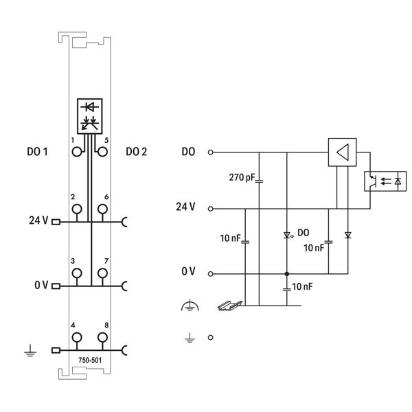 2-channel digital output 24 VDC 0.5 A light gray image 5