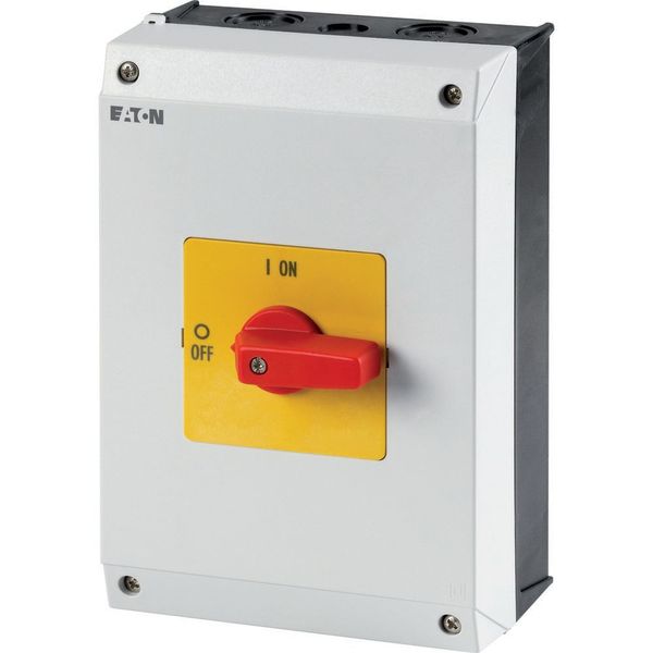 On-Off switch, 3 pole, 32 A, Emergency-Stop function, surface mounting image 3