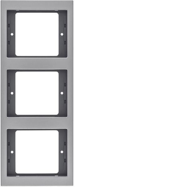 Frame 3gang vert., K.5, al., al. anodised image 1