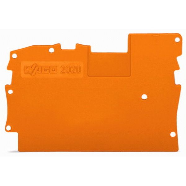 End and intermediate plate 1 mm thick orange image 1