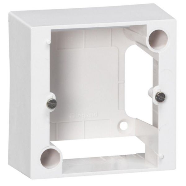 1-station frame for surface-mounted installation 20A socket - 82x82x40mm image 1