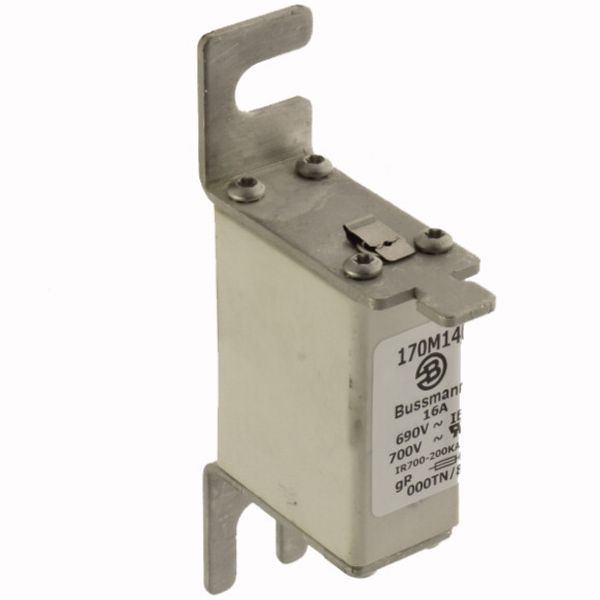 Fuse-link, high speed, 10 A, AC 690 V, DIN 000, 21 x 40 x 100 mm, gR, DIN, IEC, type T indicator image 4