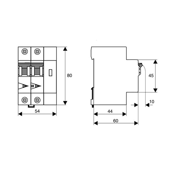 AFDD, series Lisa, C 25 A, 2-pole, 30 mA, A/delayed, 10 kA image 2