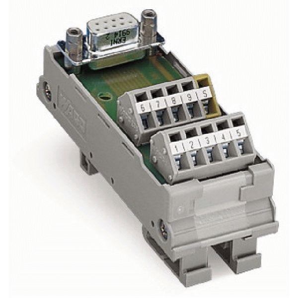 Interface module with solder pin Female connector image 1