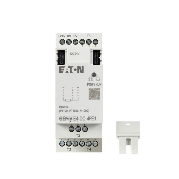 I/O expansion, For use with easyE4, 24 V DC, Inputs expansion (number) analog: 4, screw terminal image 1