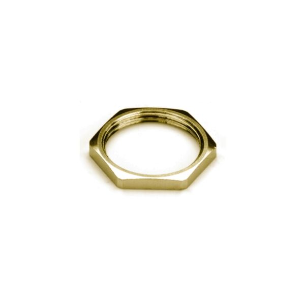 Locknut for cable gland (metal), SKMU MS (brass locknut), M 16, 4 mm,  image 1
