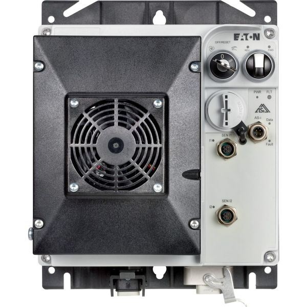 Speed controllers, 8.5 A, 4 kW, Sensor input 4, 180/207 V DC, AS-Interface®, S-7.4 for 31 modules, HAN Q5, with braking resistance, with fan image 6