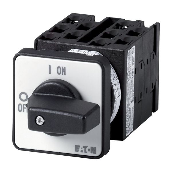 Step switches, T0, 20 A, flush mounting, 5 contact unit(s), Contacts: 9, 45 °, maintained, With 0 (Off) position, 0-3, Design number 15144 image 2