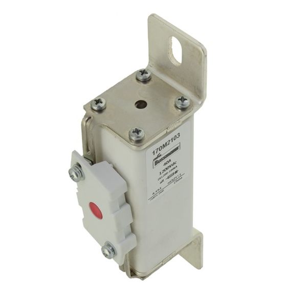 Fuse-link, high speed, 125 A, DC 1200 V, compact size 1, 39 x 66 x 164 mm, aR, IEC, single indicator image 3