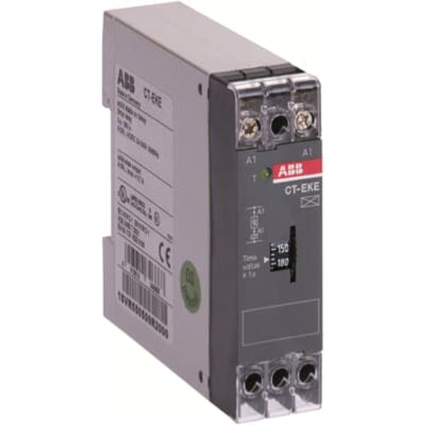CT-EKE Time relay, ON-delay solid-state, 1n/o, 0.1-10s, 24-240VAC/DC image 1