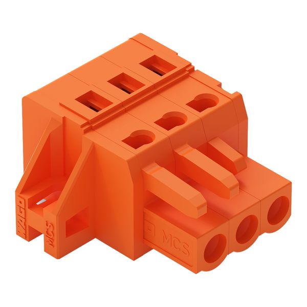 1-conductor female connector CAGE CLAMP® 2.5 mm² orange image 1