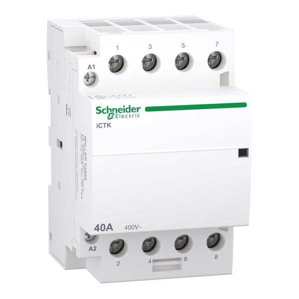 contactor, Acti9 iCTK, 40 A, 4 NO, 400 V, coil 220...240 V image 4