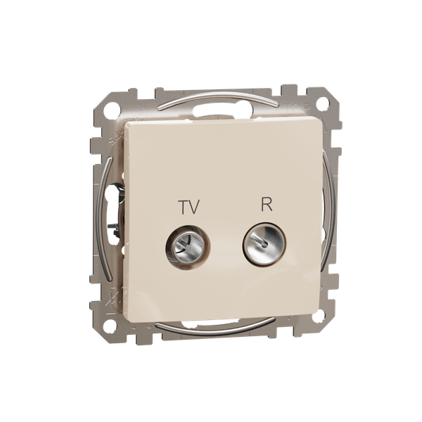 TV/R Socket intermediate 10db, Sedna, Beige image 5