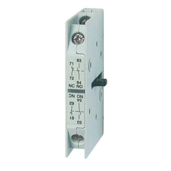 Auxilary contact, 1-pole, 2NO+2NC, front mounting, 10A for J7KN150-175 image 1