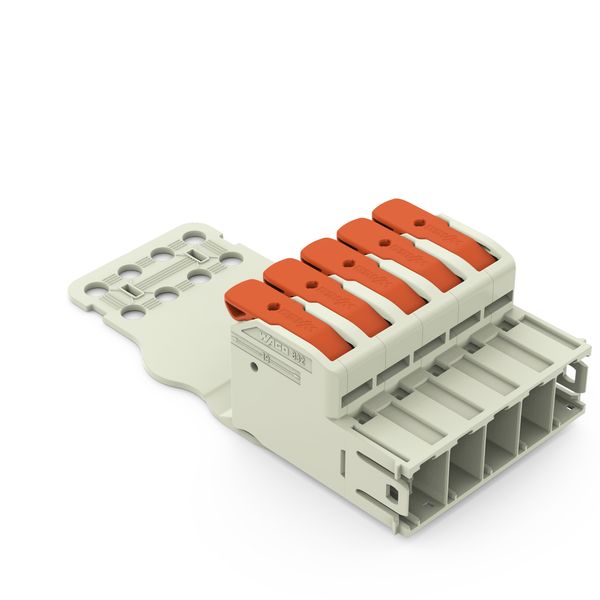 832-1205/335-000 1-conductor male connector; lever; Push-in CAGE CLAMP® image 1