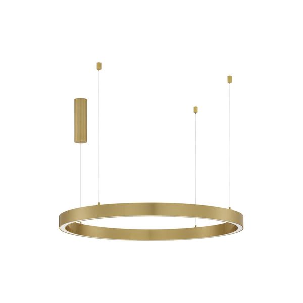 Triac Dimmable Brass Gold Aluminium  & Acrylic  LED 60 Watt 230 Volt  3389Lm 3000K IP20   D: 100 H: 200 cm Adjustable Height image 1