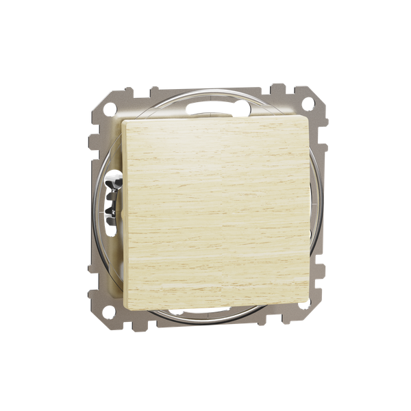 Sedna Design & Elements, 1-way Push-Button 10A, professional, wood birch image 5