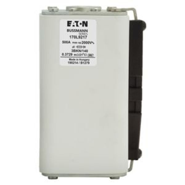 Fuse-link, high speed, 630 A, AC 2000 V, Size 3, 74 x 90 x 143 mm, aR, IEC, single indicator image 4