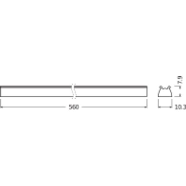 PrevaLED® Linear Optic 10 mm 50 CLR 560X10 image 2