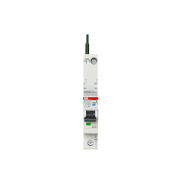 DSE201 M B40 A10 - N Black Residual Current Circuit Breaker with Overcurrent Protection image 3