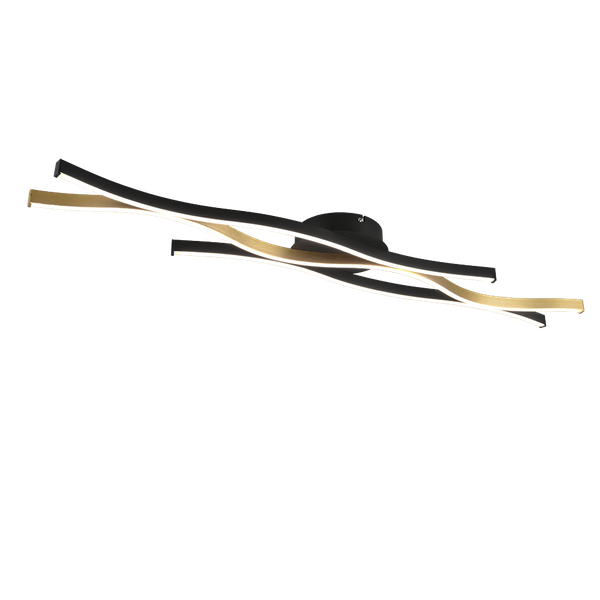 Blaze LED ceiling lamp matt brass image 1