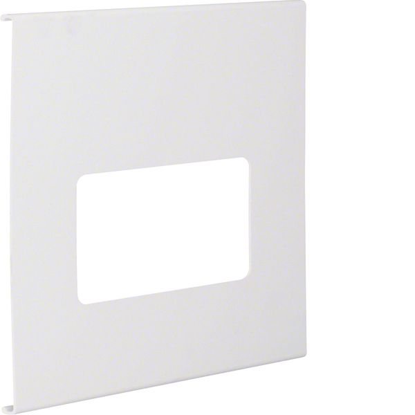 Pre-cut lid 2gang, FB 60230, pure white image 1