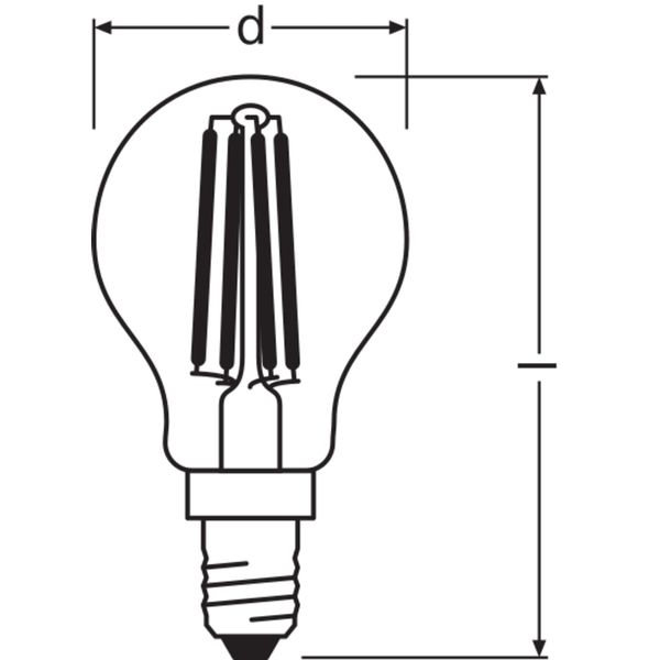 LED SUPERSTAR PLUS CLASSIC P FILAMENT 3.4W 940 Clear E14 image 8