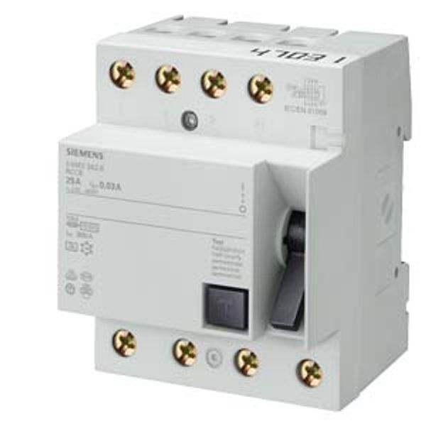 Residual current operated circuit breaker, 4-pole,  5SM3648-0 image 1