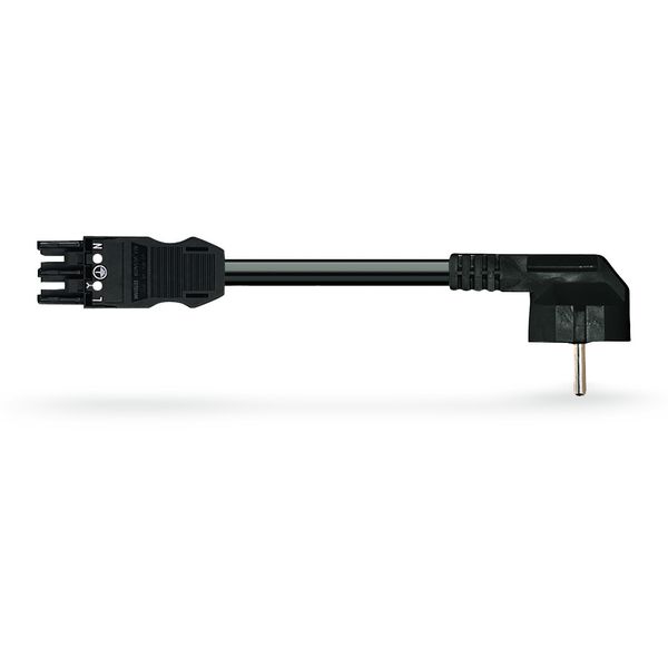 pre-assembled adapter cable;Socket/SCHUKO plug;3-pole;black image 6