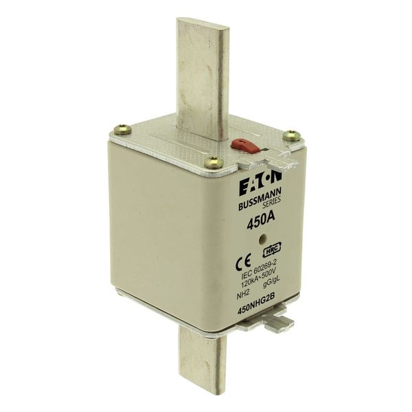 Fuse-link, low voltage, 450 A, AC 500 V, NH2, gL/gG, IEC, dual indicator image 23