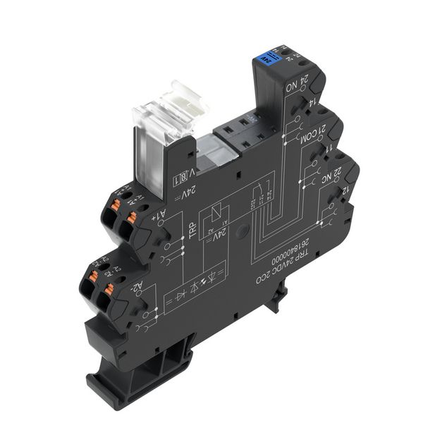 Relay socket, IP20, 12 V DC ±20 %, Free-wheeling diode, Reverse polari image 1