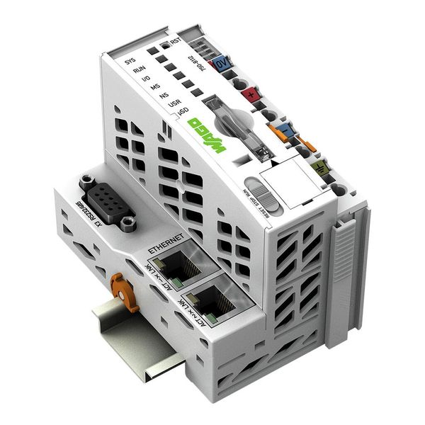 750-8112/025-000 Controller PFC100; 2nd Generation; 2 x ETHERNET, RS-232/-485; Ext. Temperature image 1