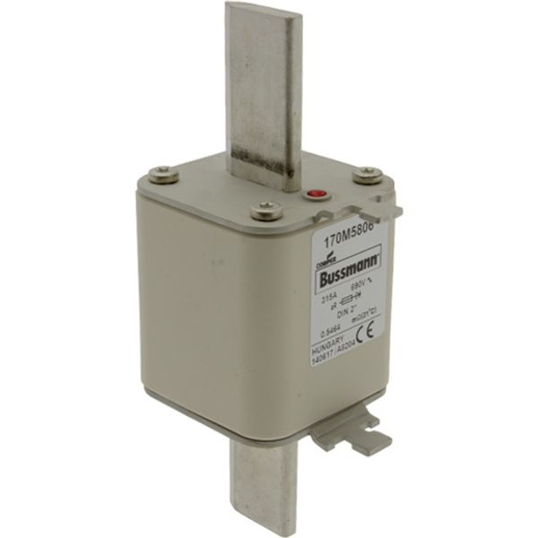 Fuse-link, high speed, 315 A, AC 690 V, compact DIN 2, 55 x 71 x 150 mm, aR, DIN, IEC, single indicator image 3