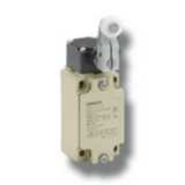 Limit switch, stainless steel roller lever, 1NC/1NO, slow action, 10 A D4BN4024A image 1