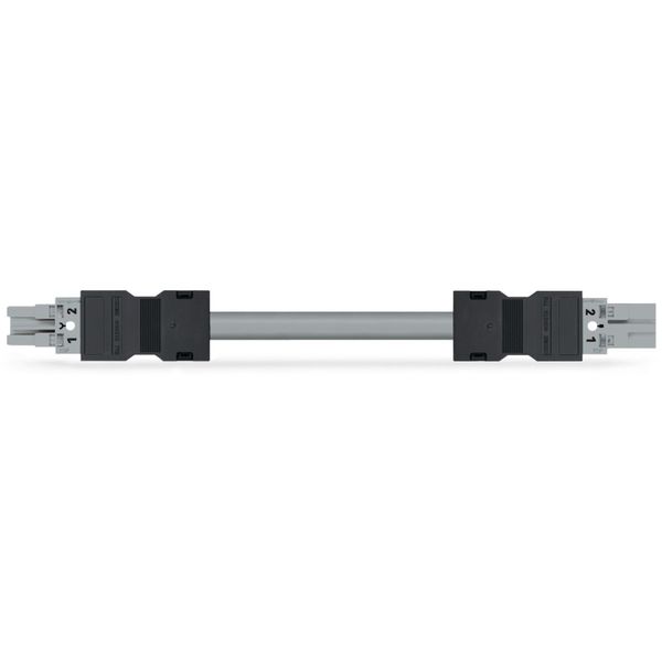 pre-assembled interconnecting cable Eca Socket/plug dark gray image 2