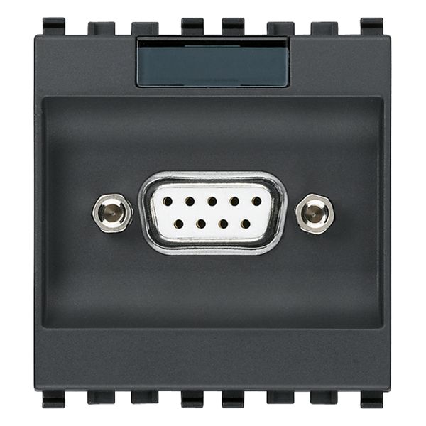 9P SUB D socket connector grey image 1