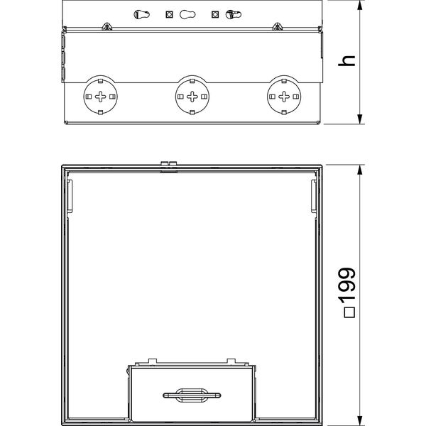 UDHOME4 2M Floor box, complete empty image 2