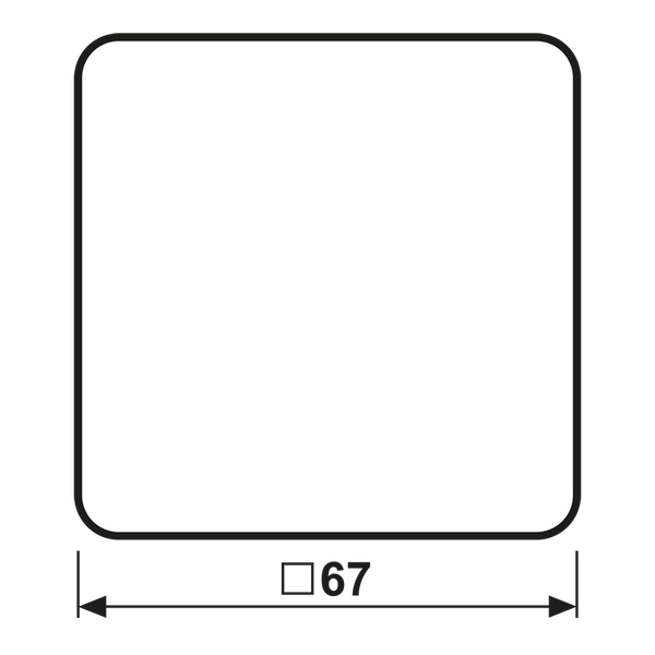 1-gang rocker w.symbol door CD590TGB image 6