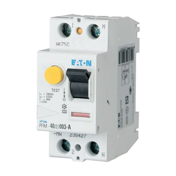 Residual current circuit breaker (RCCB), 40A, 2p, 30mA, type G/A image 5