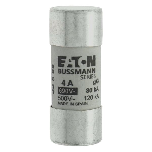 Fuse-link, LV, 4 A, AC 690 V, 22 x 58 mm, gL/gG, IEC image 6