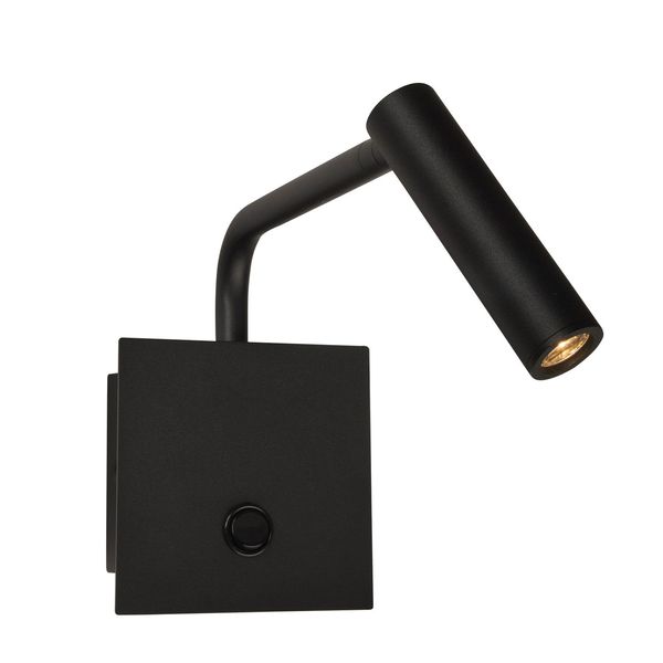 Black Aluminium  Adjustable  Switch On/Off   LED Samsung 3 Watt   190Lm 3000K IP20  L: 10 W: 16 H: 20 cm image 1