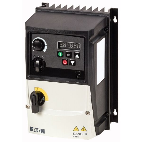 Variable frequency drive, 230 V AC, 3-phase, 4.3 A, 0.75 kW, IP66/NEMA 4X, Radio interference suppression filter, 7-digital display assembly, Local co image 2