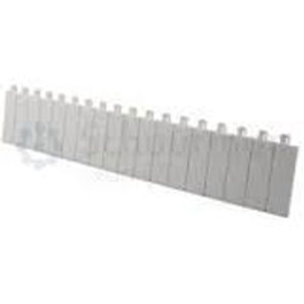 Blanking plate 18 modules - separable into modules or 1/2 modules - white image 1