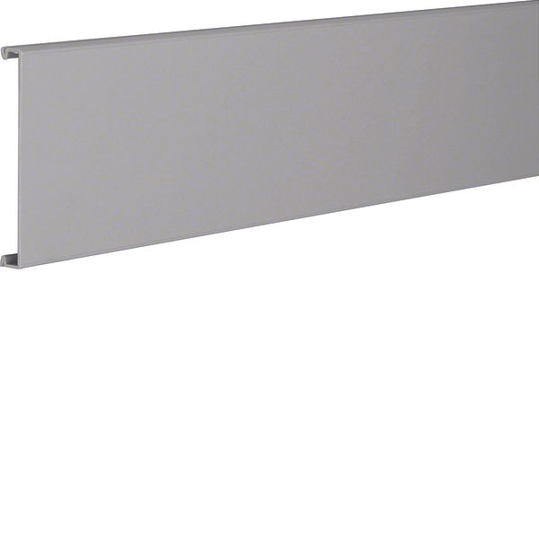 slotted trunking lid from PVC for BA7 width 100mm stone grey image 1