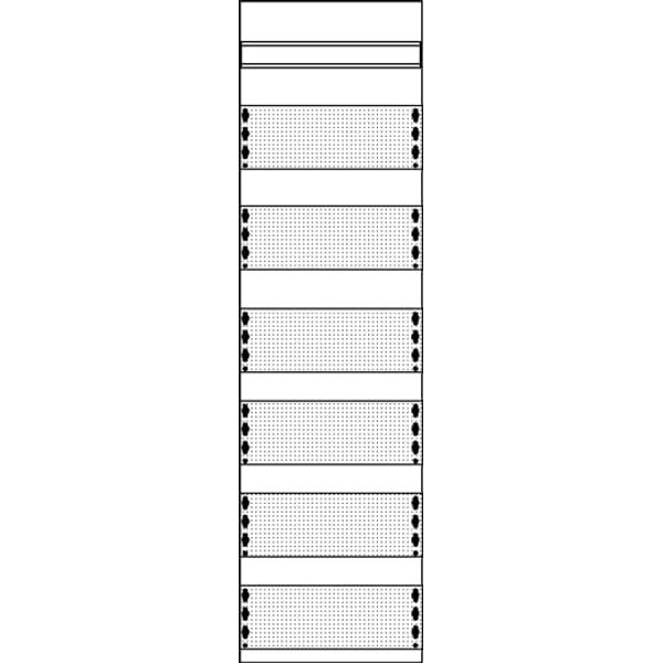 1MM2 1MM Media Panel, 72 SU, Field Width: 1, 900 mm x 250 mm x 120 mm image 1