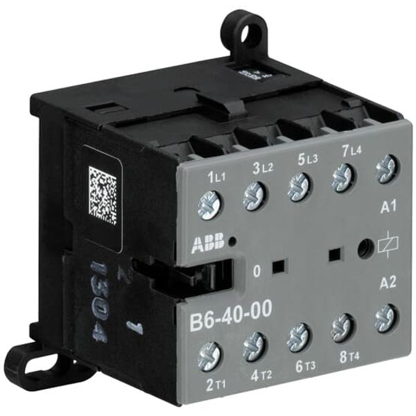 B6-40-00-84 Mini Contactor 110 ... 127 V AC - 4 NO - 0 NC - Screw Terminals image 2