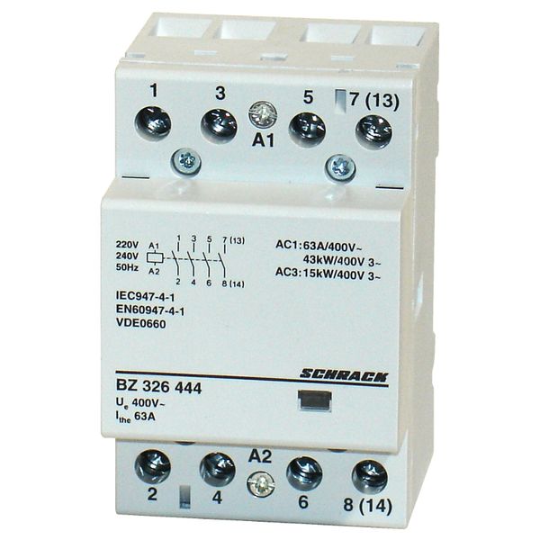 Modular contactor 63A, 4 NO, 230VAC, 3MW image 1