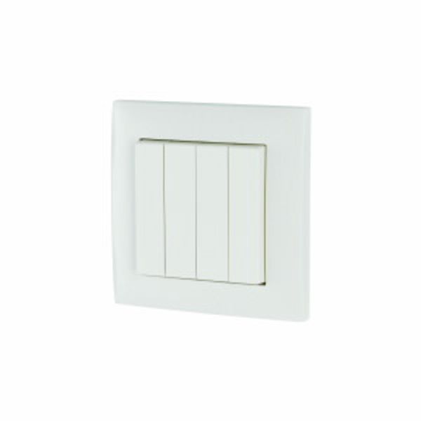 Rocker double, glossy signal white, 1/0 image 2